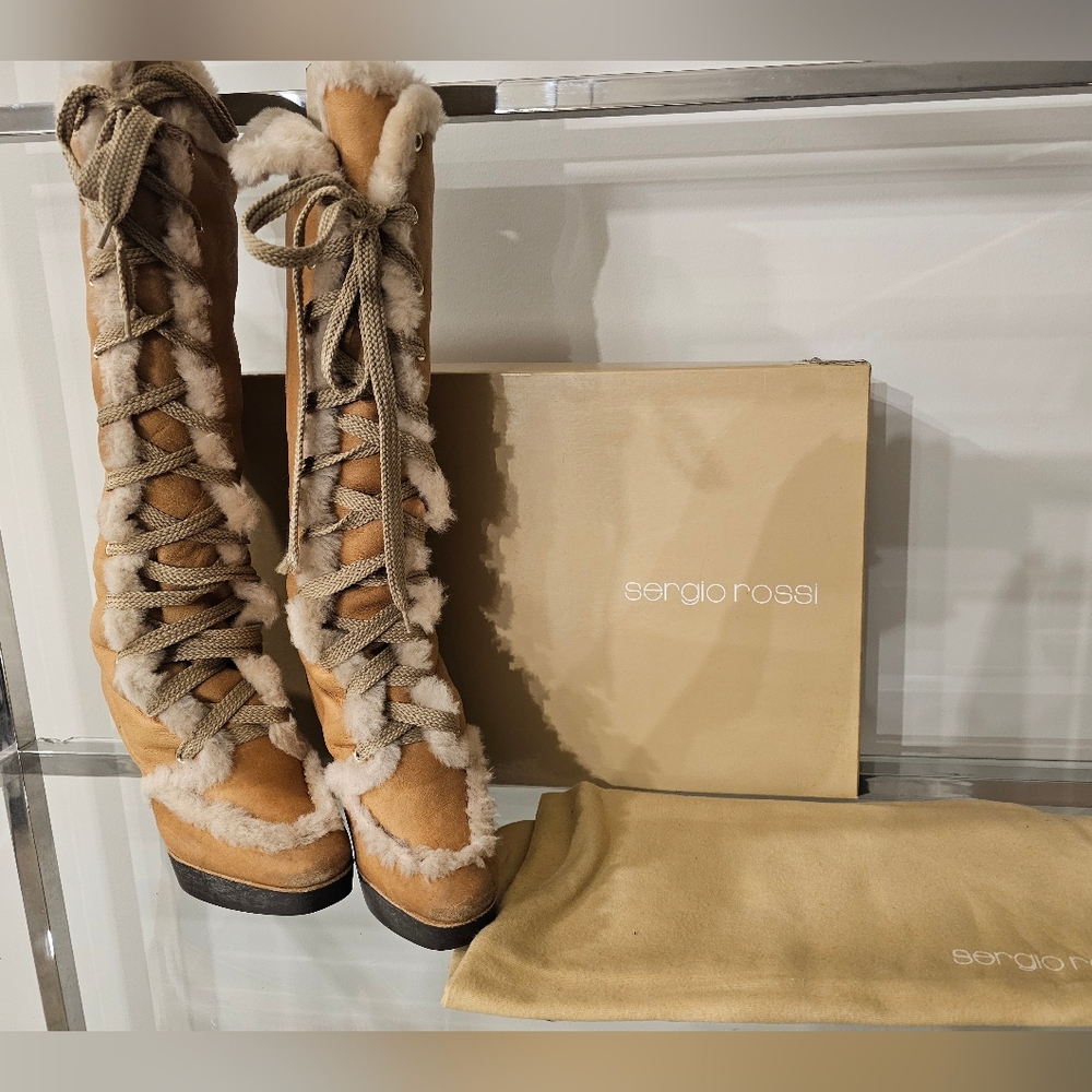 Sergio Rossi Winter Fur LinedBoots
